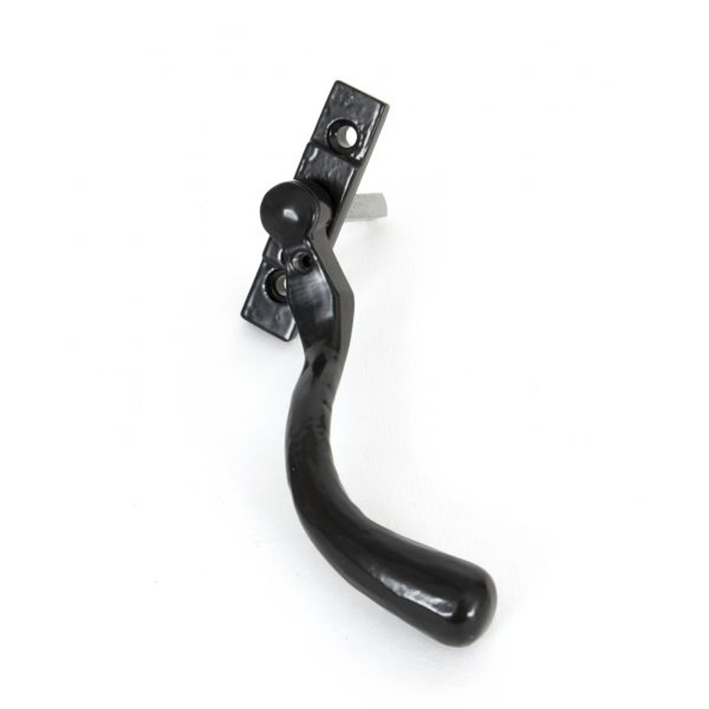 From the Anvil Large Peardrop Espag Window Handle - Black (Right Hand)